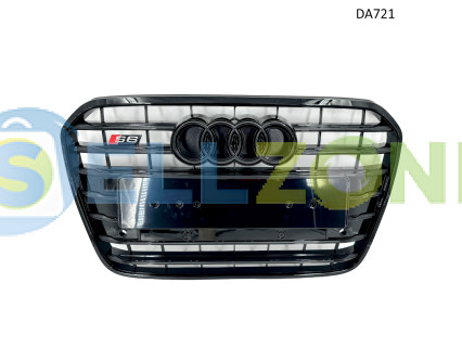 Μπροστινή μαύρη μάσκα S6 Sline για Audi A6 C7 2012-2015 - DA721